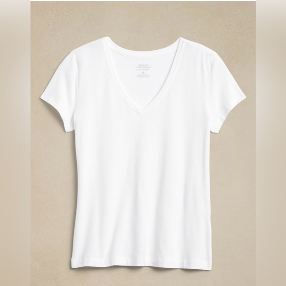 NWT Banana Republic TIMELESS V-NECK T-SHIRT Yellow Maize Size L - Picture 5 of 12